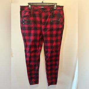 Hot topic plaid jeans